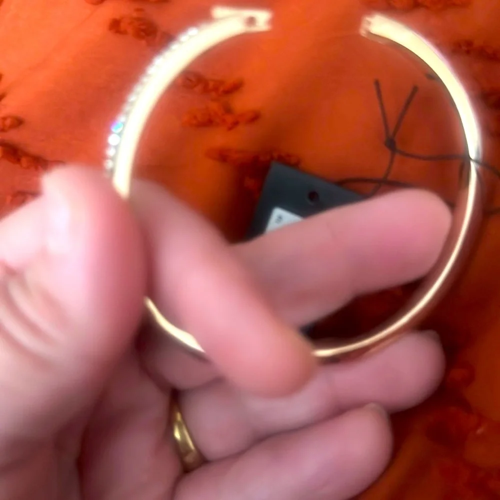 Kate Spade Gold Clasp Bangle Bracelet (smaller wrists) - Picture 3 of 13